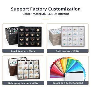 Nhà máy bán lẻ đồ trang sức bao bì và hiển thị Stackable trang sức khay đồ trang sức hiển thị cho cửa hàng - Product Image 4