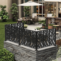Panneau de séparation moderne découpé au laser, balustrade métallique pour terrasse, remplissages de balustrade Paito, escalier, balcon, qualité hospitalière, résistant à la rouille