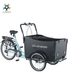UB 9019 vélo cargo néerlandais avec pédale à 7 vitesses trois roues cadre en aluminium 36v porte-bagages arrière batterie au lithium vélo de <span class=keywords><strong>transport</strong></span> adultes - Product Image 3