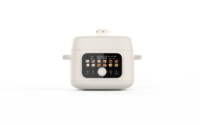 Cuisinière à pression électrique multifonction numérique 800W 3L avec cuve antiadhésive et minuterie programmable pour usage domestique
