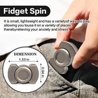 Jouet sensoriel 3-en-1 : Spinner, Slider et Clicker magnétique en acier inoxydable pour soulager le stress, pour adultes et enfants