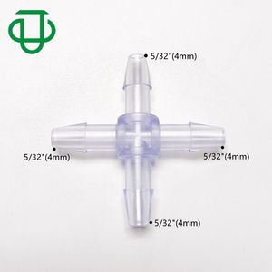 4 웨이 X 모양의 크로스 인라인 커넥터 JU 플라스틱 호스 바브 수족관 에어 튜브 - Product Image 5