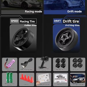 Voiture télécommandée RC 1:24 Nissan <span class=keywords><strong>GTR</strong></span> Drift Racing, modèle de voiture à quatre roues motrices, voiture de drift haute vitesse <span class=keywords><strong>GTR</strong></span> ABS, jouet de voiture RC en plastique pour garçon - Product Image 5