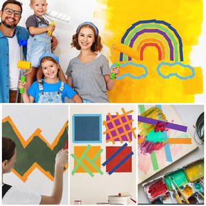 Màu <span class=keywords><strong>masking</strong></span> <span class=keywords><strong>tape</strong></span> nghệ thuật thủ công băng Crepe giấy adhesie băng cho nghệ thuật trang trí thủ công mỹ nghệ sơn màu mã hóa ghi nhãn - Product Image 6