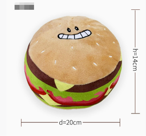 Juguetes de Peluche para Masticar con Sonido de Pollo y Hamburguesa, de Peluche Sintético, Interactivos, con Certificación ISO9001, Venta al Por Mayor - Product Image 3