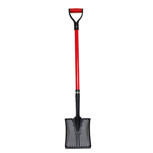 Pelle de tamisage perforée en acier au manganèse robuste pour le nettoyage du sol, du sable, du compost et de la boue - Product Image 1