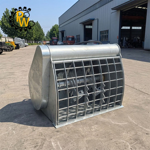 Bac mélangeur de mortier hydraulique renforcé de 400 L pour chargeuse sur pneus Case SR250 TR310, mélangeur de béton - Product Image 1