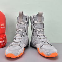 Chaussures de lutte en maille de haute qualité à la mode Unisexe Entraînement de boxe Conception personnalisée Logo Chaussures de lutte de boxe