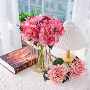 CallaFloral <b>Artificial</b> <b>Hydrangea</b> Flowers Single Branch Rouge Powder Wedding Home Decor Instagram Style Cross Border Ecommerce - Product Image 1