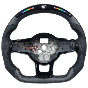 <span class=keywords><strong>Volante</strong></span> de Fibra de Carbono Mate Personalizado para Volkswagen Golf 7 DSG <span class=keywords><strong>MK7</strong></span> <span class=keywords><strong>GTI</strong></span> con Palancas de Cambio, Cubierta Decorativa y Pantalla LED - Product Image 1