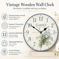 Horloge murale de 25 mm d'épaisseur, design contemporain, style antique, mouvement à quartz chinois, couleur chocolat, cadre en tissu sur mesure