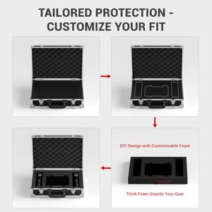 Free sample 20 Inch <b>Hard</b> <b>Shell</b> Carrying <b>Case</b> Customizable OEM ODM Aluminum Alloy Sturdy Build Pre-Diced Foam 20 Inch <b>Hard</b> <b>Shell</b> - Product Image 4