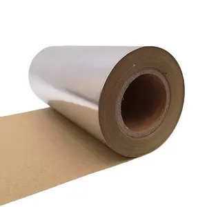 Rollos de papel laminado de aluminio, película de Pe recubierta, papel Kraft recubierto para aislamiento de construcción