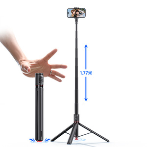 Trépied automatique en alliage d'aluminium Tt01 1,77 m - Trépied qui s'ouvre automatiquement - Perche à <span class=keywords><strong>selfie</strong></span> magnétique à distance - Product Image 2