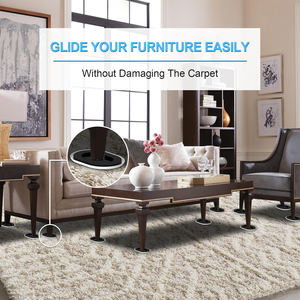 Glissières pour meubles, patins de déplacement pour meubles, protecteurs de pieds de chaise, patins de pieds de meubles, glissières en PTFE pour l'extérieur - Product Image 6