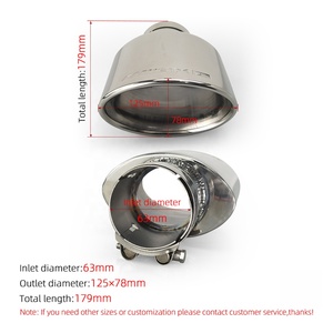 1 Stück Auto-Auspuffblende Auspuffrohr aus Edelstahl für Mercedes-Benz W204 <span class=keywords><strong>AMG</strong></span> C63 <span class=keywords><strong>C65</strong></span> Modifikation - Product Image 5