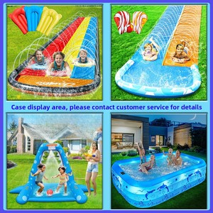 Piscine <span class=keywords><strong>gonflable</strong></span> en PVC pour bronzage, jouet aquatique, chaise longue double, siège pare-soleil pour bébé, anneau flottant, toboggan aquatique, radeau flottant pour adultes - Product Image 4