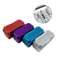Caja esterilizadora dental para autoclave de 72 orificios, soporte para fresas, caja de desinfección para limas endodónticas, bloque para fresas de carburo, caja para brocas, herramienta para dentista