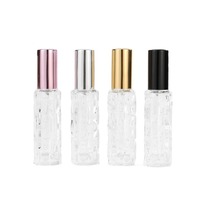 Flacon de parfum en verre de 10 ml, mini flacon de voyage portable, échantillon vide, type à presser, flacon exquis de petite taille