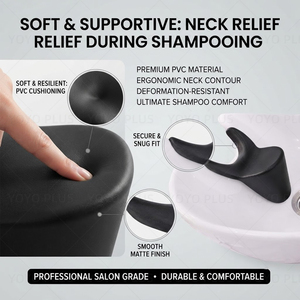 Coussin de soutien cervical en silicone souple pour <span class=keywords><strong>bac</strong></span> de lavage de <span class=keywords><strong>cheveux</strong></span> de salon, pour chaise de <span class=keywords><strong>coiffure</strong></span> - Product Image 4