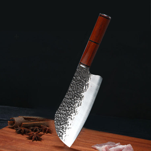 <span class=keywords><strong>Coltello</strong></span> da Chef in Stile Giapponese con Lama in Acciaio Composito Forgiato a Tre Strati, Manico in Legno, Ideale per la Cucina - Product Image 1
