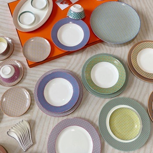 European Luxury 41pcs Exquisite Bone Porcelain Dinner <b>Set</b> - Product Image 2