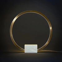 Lampe de table LED moderne ECOJAS 2022, style nordique, marbre de luxe, décoration d'intérieur, bar, restaurant, chevet