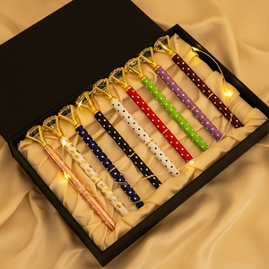 स्कूल छात्र उपहार के लिए बड़े हीरे के साथ थोक अनुकूलित प्रचार धातु नवीनता बॉलपॉइंट पेन - Product Image 5