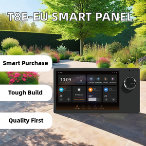 Interrupteur mural intelligent T8E-EU 8 pouces WiFi/BLE/Zigbee, commande centrale multifonctionnelle, panneau à bouton en <span class=keywords><strong>ABS</strong></span> et aluminium, version UE, courant <span class=keywords><strong>max</strong></span>. 10A - Product Image 2