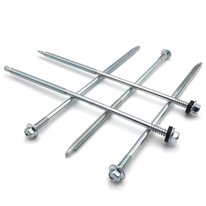 <span class=keywords><strong>Tornillos</strong></span> para techos de Metal 1022 de acero al carbono de fábrica de China, <span class=keywords><strong>tornillos</strong></span> autoperforantes de cabeza hexagonal de Zinc blanco, arandela Epdm para paneles sándwich - Product Image 4