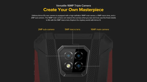 เกราะกันน้ำ <span class=keywords><strong>Ulefone</strong></span> โทรศัพท์มือถือแอนดรอยด์10ทนทาน P60 <span class=keywords><strong>4GB</strong></span> + <span class=keywords><strong>64GB</strong></span> โทรศัพท์ OCTA-core 2.4G/5G WiFi 6.1นิ้ว - Product Image 2