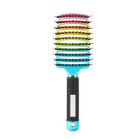 Brosse à cheveux électrique en plastique nylon de couleur personnalisable avec évent incurvé outil de massage pliable pour un séchage plus rapide