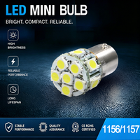 Ampoule de clignotant LED 1156 1157 de haute qualité, double couleur, 9 LED-5730SMD, feu arrière Canbus pour pièces automobiles