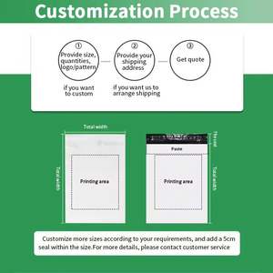 Bolsa de Envío de Plástico Flexible, Impermeable y de Alta Calidad con Logotipo, Bolsa de Correo de Polietileno para Embalaje de Accesorios de Ropa - Product Image 6