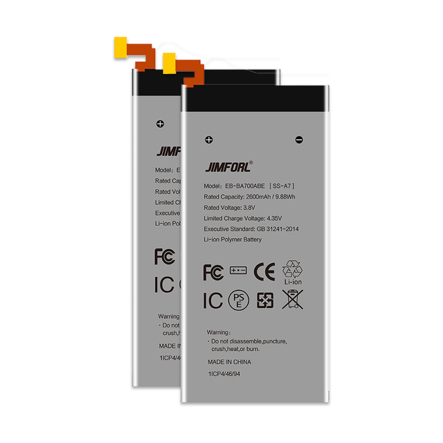 High-Quality EB-BA700 Replacement Battery for Samsung Galaxy A7 | 2600mAh Li-Ion Rechargeable Mobile Phone Battery