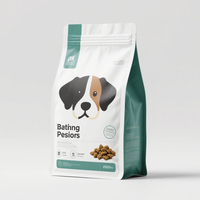 Pochette personnalisée à fond plat pour aliments pour animaux de compagnie avec fermeture éclair sac de friandises pour chiens et chats sac d'emballage d'aliments pour animaux de compagnie fabricant de sacs de nourriture pour chiens et chats