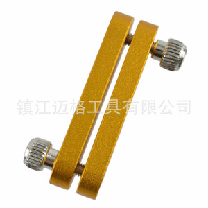 Adjustable Ruler Positioner Aluminum Alloy Yellow Steel Ruler Marking <b>Tool</b> Woodworking <b>Measuring</b> <b>Gauge</b> - Product Image 4