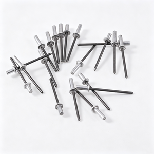 Rivets aveugles en aluminium à extrémité fermée GB12615-2004, tête plate ronde, rivets fermés étanches pour armoire, en stock - Product Image 3