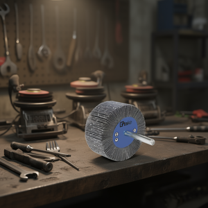 Ttake Abrasive Cloth Flap <b>Wheel</b> 60x50 Mm 6 Mm Shaft 40 Grit For Metal <b>Grinding</b> - Product Image 3