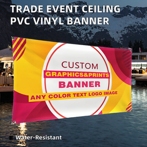 لافتة معلقة مطبوعة بالأشعة فوق البنفسجية من البي في سي والفينيل للفعاليات التجارية ومراكز التسوق والإعلانات السقفية - مخصصة - Product Image 2