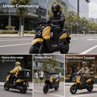 Scooter électrique SG-TANKER 72V30Ah 2000W, cyclomoteur à double phare, pour trajets urbains, homologué EEC CE