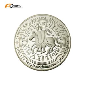 Metall und benutzer definierte spezielle christliche Kirchen münze <span class=keywords><strong>Royal</strong></span> Cross Shield Knights Coin - Product Image 2