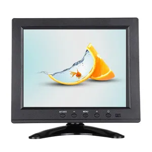 공장 도매 8 인치 멀티 인터페이스 HD 컴퓨터 미니 휴대용 LCD TV 모니터 스탠드 Ava 입력