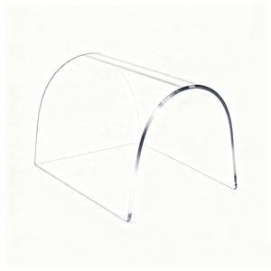 Modern Acrylic Display Rack Desktop Horizontal Pre-Assembled Light Weight <b>Floating</b> Shelf Single Tier Clear <b>Plastic</b> Corrosion - Product Image 3
