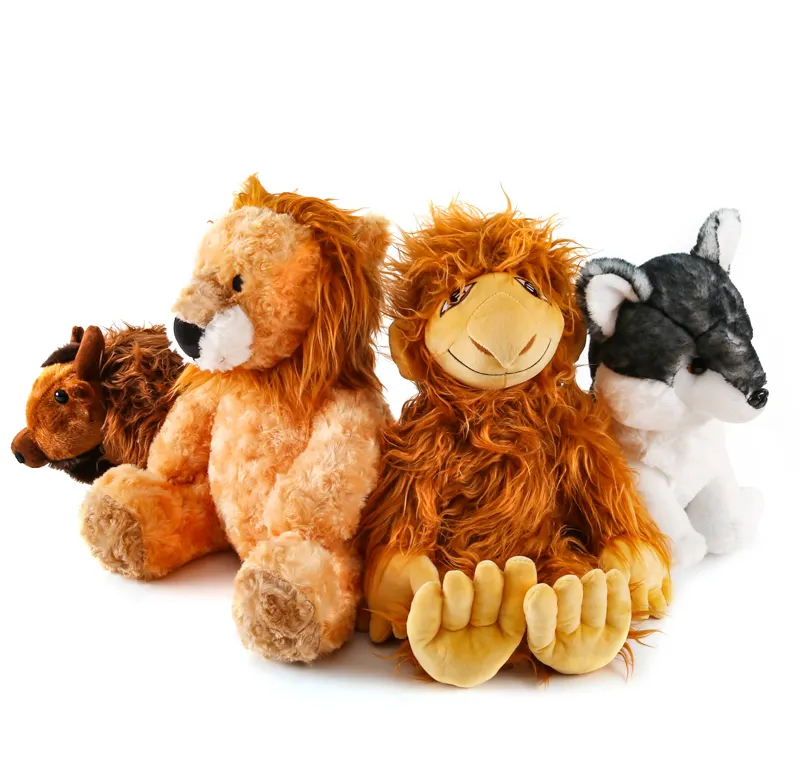 Oem/Odm ממולא בעלי החיים צעצועי ללא חותם מותאם אישית קוף למעלה איכות Cuddly סגנון משוקלל ממולא בעלי החיים בפלאש צעצועים