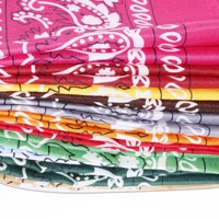 Custom logo vintage paisley bandana van polyester, hiphop streetwear hoofdsjaal, multifunctionele vierkante sjaal, gezichtsmasker voor heren en dames