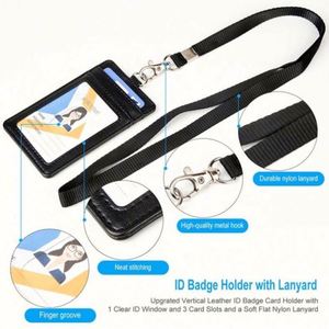 Porta Tarjetas de Crédito Personalizado con Ranura para Tarjetas, de Cuero PU, con Cordón para Cuello y Porta Identificación - Product Image 2