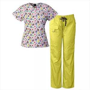 Conjuntos <span class=keywords><strong>de</strong></span> Uniformes Médicos Estampados para Hospital, Clínica, Salón <span class=keywords><strong>de</strong></span> Belleza, Uniformes para <span class=keywords><strong>Mujer</strong></span>, Conjuntos <span class=keywords><strong>de</strong></span> Blusa y Pantalón Estampados, Logotipo Personalizado - Product Image 2