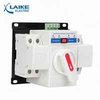 Interrupteur de transfert automatique intelligent industriel bipolaire double alimentation type MCB 63A, commande ATS en cuivre 400V, autres interrupteurs