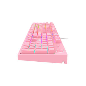 HAVIT-<span class=keywords><strong>teclado</strong></span> multifunción KB871L, <span class=keywords><strong>teclado</strong></span> <span class=keywords><strong>de</strong></span> <span class=keywords><strong>membrana</strong></span> RGB retroiluminado con cable <span class=keywords><strong>de</strong></span> 104 teclas para jugador - Product Image 5